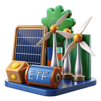 serene minimalist Investing in Renewable Energy ETF Guide high resolution png