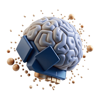 stunning creative Brain-Computer Interface Neural Network Integration professional png