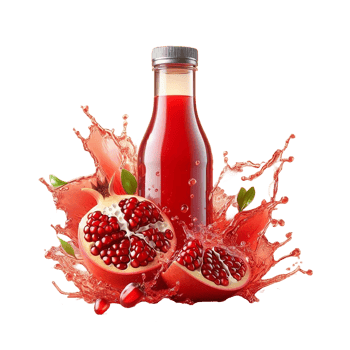 Pomegranate juice with splash png