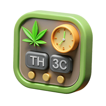 magnificent modern Cannabis Clock TH3C Timing Cannabis Leaf authentic png