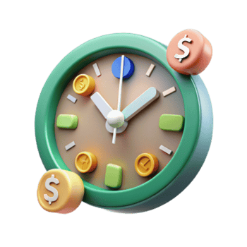 beautiful artistic Time is Money Managing Your Finances Efficiently high resolution png