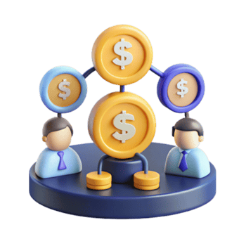 elegant abstract Financial Collaboration Teamwork for Shared Profits premium png