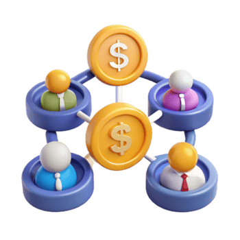 stunning minimalist Financial Network Team Collaboration Wealth Building high quality png