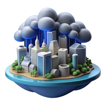 stunning abstract Urban Cloud Computing Smart City Infrastructure authentic png