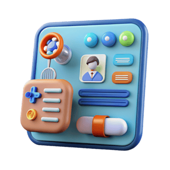 magnificent minimalist Digital Health Interface User Profile Medical Data original png