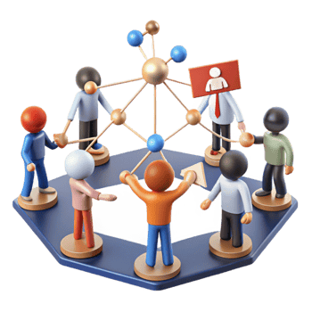 impressive traditional Teamwork, Collaboration, and Network Connectivity detailed png