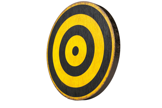 Target for archery practice in outdoor setting png