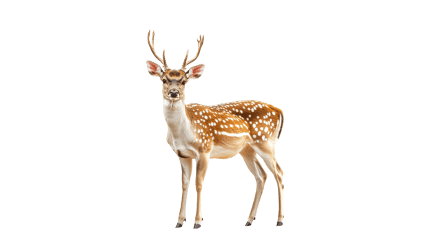 Majestic deer standing gracefully in bright light png