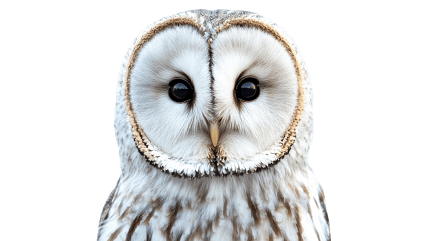 Owls have deep black eyes by day png