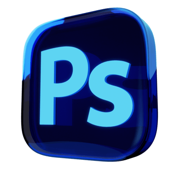 Adobe photoshop 3d Glass png