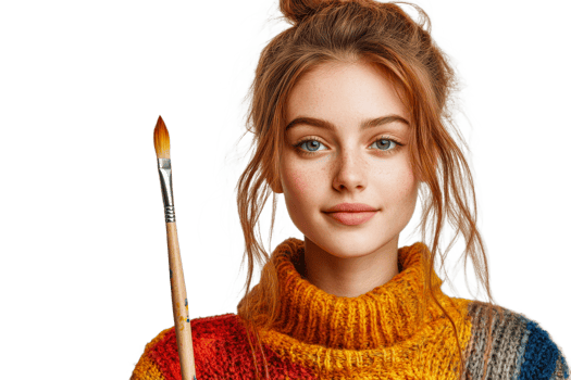 Young artist displays creative talent png