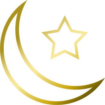 crescent moon ramadhan ornament png