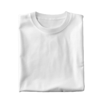 White t shirt mock up flat flat png