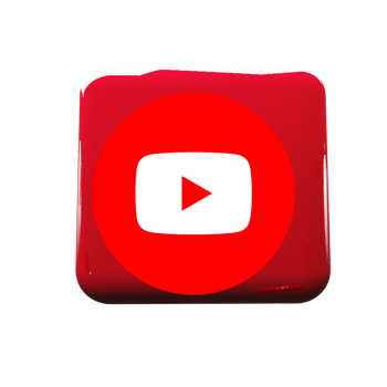 Youtube logo with red shape png