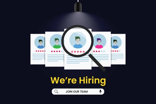 we are hiring banner design vector