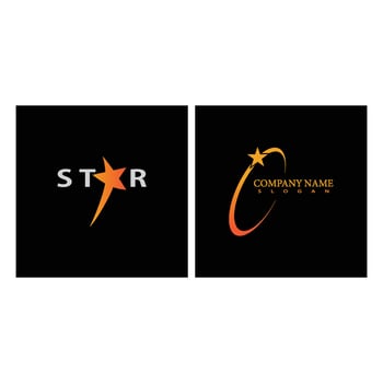 Star logo template design vector