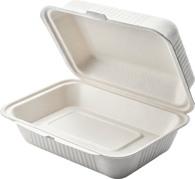 Disposable Takeout Meal Tray with Compartments for Restaurant Delivery or Catering png
