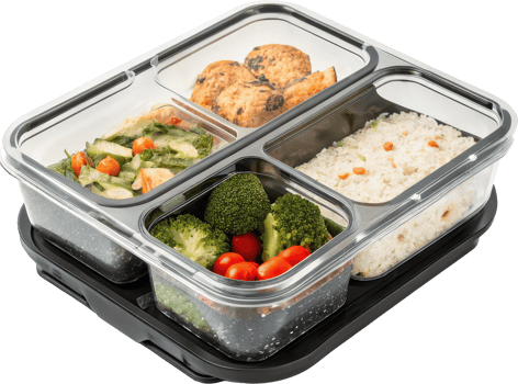 A Multi Compartment Meal Prep Container for Nutritious and Organized Lunches png