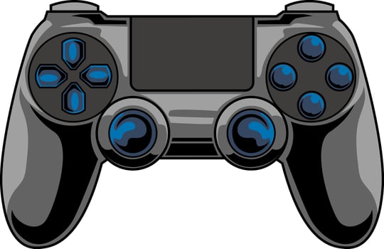 Controller Joystick isolated cartoon illustration vector