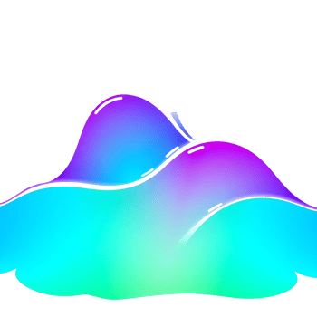 Colorful liquid with a wave on it png