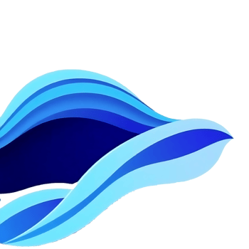 blue wave logo, transparent background png