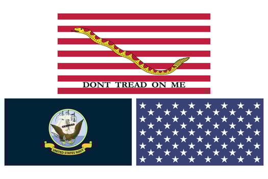 United States Navy Flags Bundle Illustration Premium Quality vector