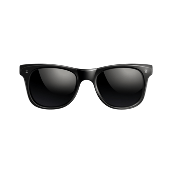 Black Sunglasses as a Stylish Accessory for Fashion and Eye Protection png