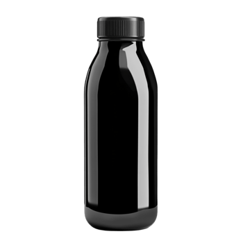 Matte Black Insulated Bottle with Tightly Sealed Cap png