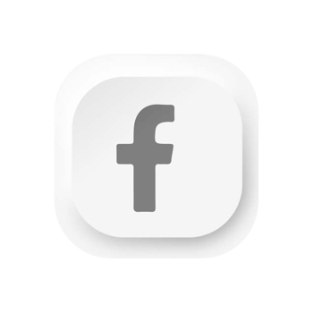 Facebook icon in white shape png