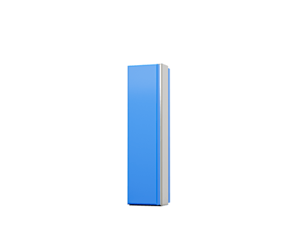 Blue Capital Letter I Gleams With Its Sleek Modern Design Bold Font With Sharp Edges 3D Illustration png