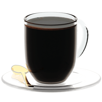 3d render coffee cup with transparent background png