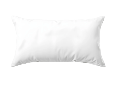 Realistic white pillow isolated on a transparent background png
