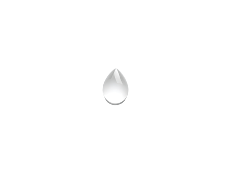 Realistic water drop isolated on transparent background png