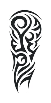 tribal tattoo design on the arm male and female. vector