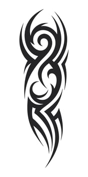 best tribal tattoo design, black and white vector