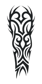 tribal owl tattoo design vector