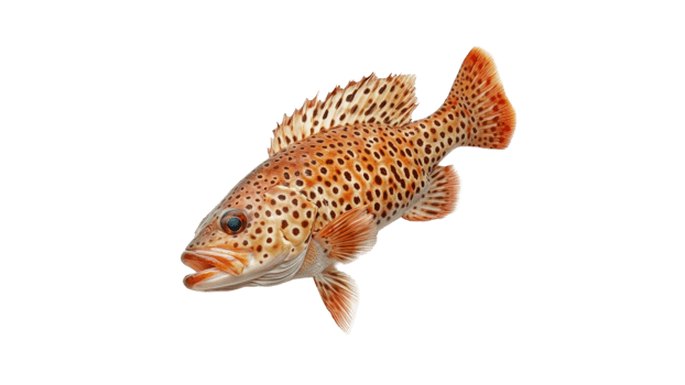 Colorful fish swimming in clear water on transparent background png