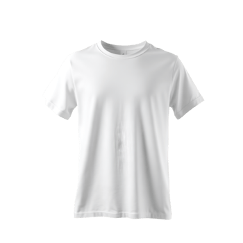 Blank White Tee, Perfect for Customization, Fashion Staple png
