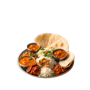 olorful Indian Food Spread, Perfect for Sharing png