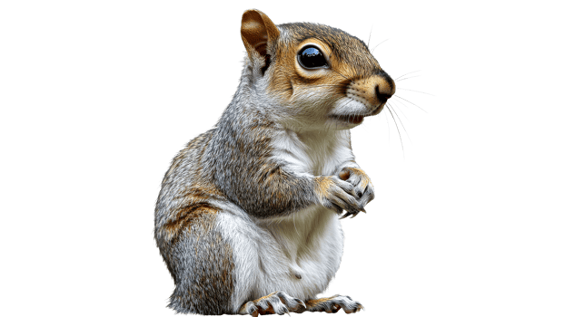 Squirrel quietly observing its surrounds png