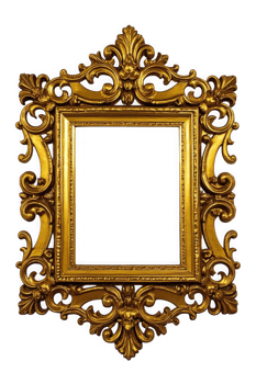 Rococo Gilded Ornate Baroque Gold Picture Frame png