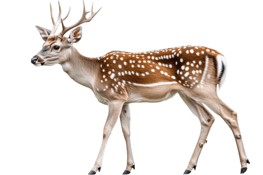 Buck walking gracefully in natural habitat png