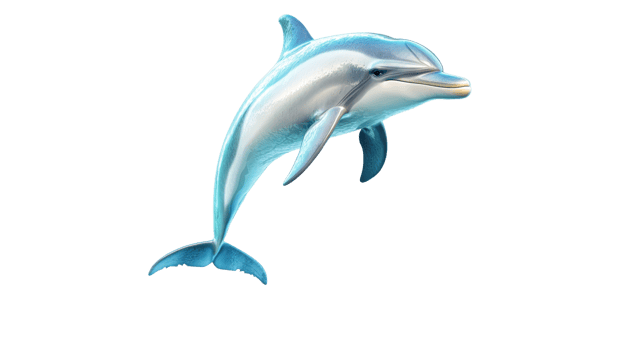 Dolphin swimming gracefully in ocean water transparent png