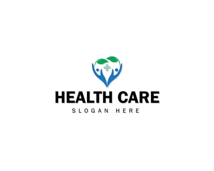 Health life logo design unique concept Premium vector