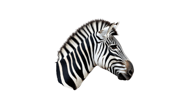Majestic zebra profile in natural habitat png