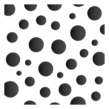 Abstract Black Background with Varying Sizes of Gray Circles and Dots png