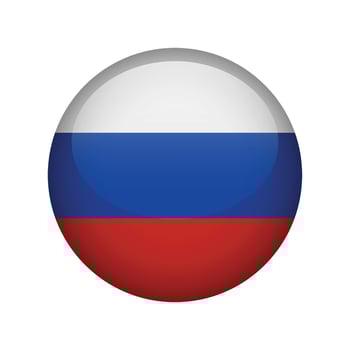 Russia country round icon flag illustration vector