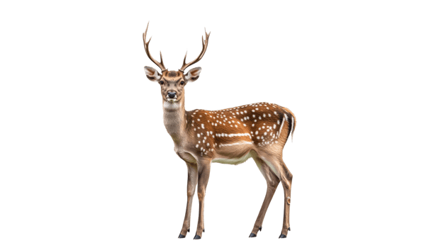 Beautiful deer standing gracefully in the wild png