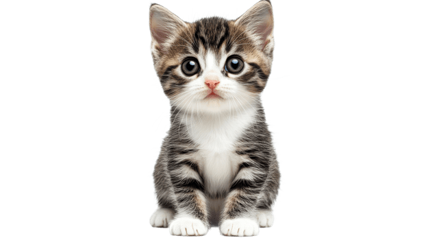 Adorable playful kitten with blue eyes png