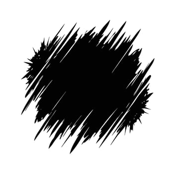 Abstract Black Ink Brush Stroke Grunge Texture Design Element vector